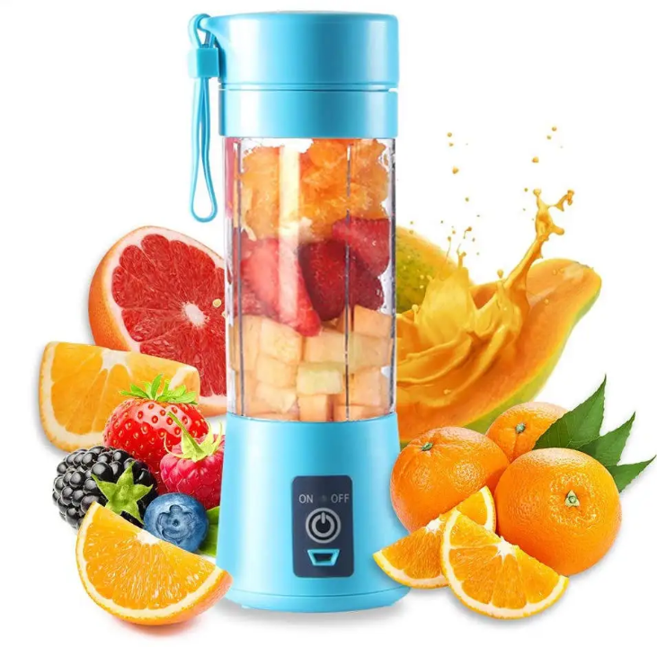 Mini mélangeur portable de 380 ml pour shakes et smoothies rechargeable par USB, presse-agrumes de voyage, tasse de jus.