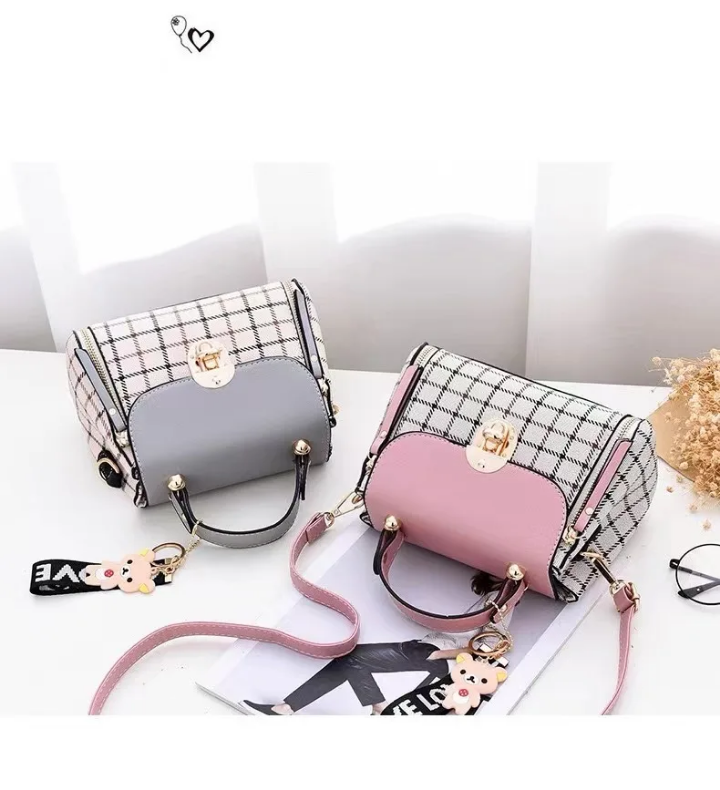 Sac messager de grande capacité pour sac en boudiliere en cuir PU sac à de voyage de couleur unique pour femme