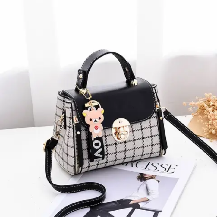 Sac messager de grande capacité pour sac en boudiliere en cuir PU sac à de voyage de couleur unique pour femme