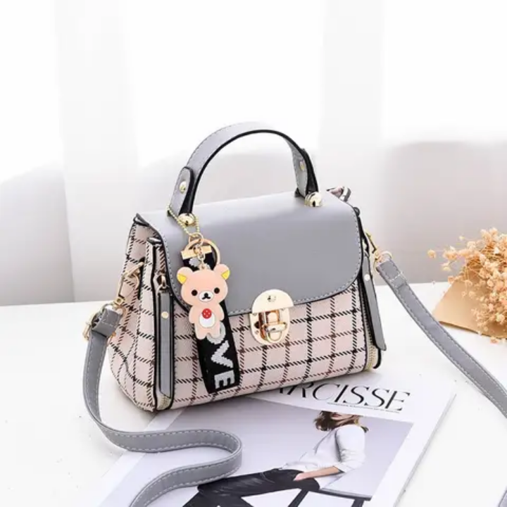 Sac messager de grande capacité pour sac en boudiliere en cuir PU sac à de voyage de couleur unique pour femme