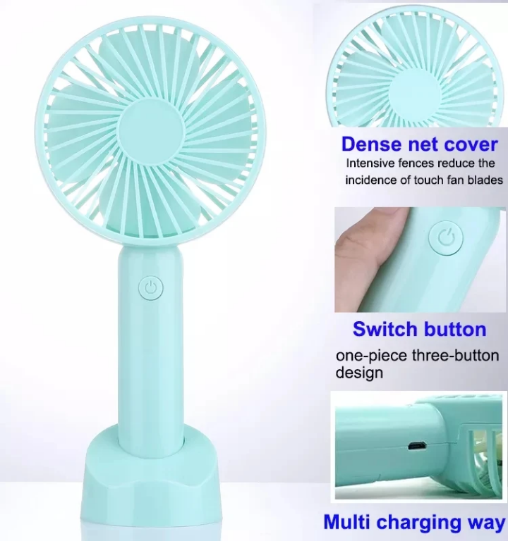 2024 mignon mini-ventilateur silencieux USB rechargeable portable sans fil de refroidissement par l'aire