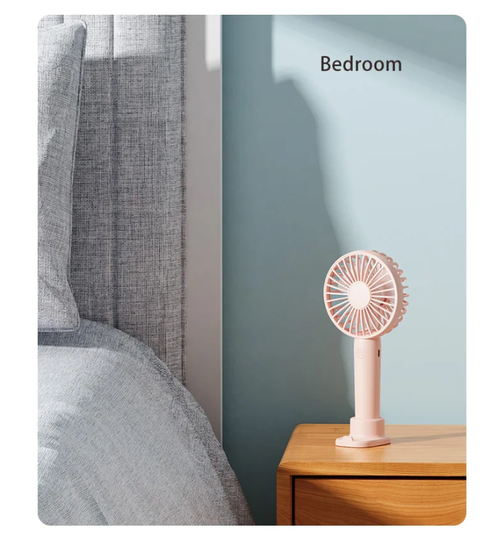 2024 mignon mini-ventilateur silencieux USB rechargeable portable sans fil de refroidissement par l'aire