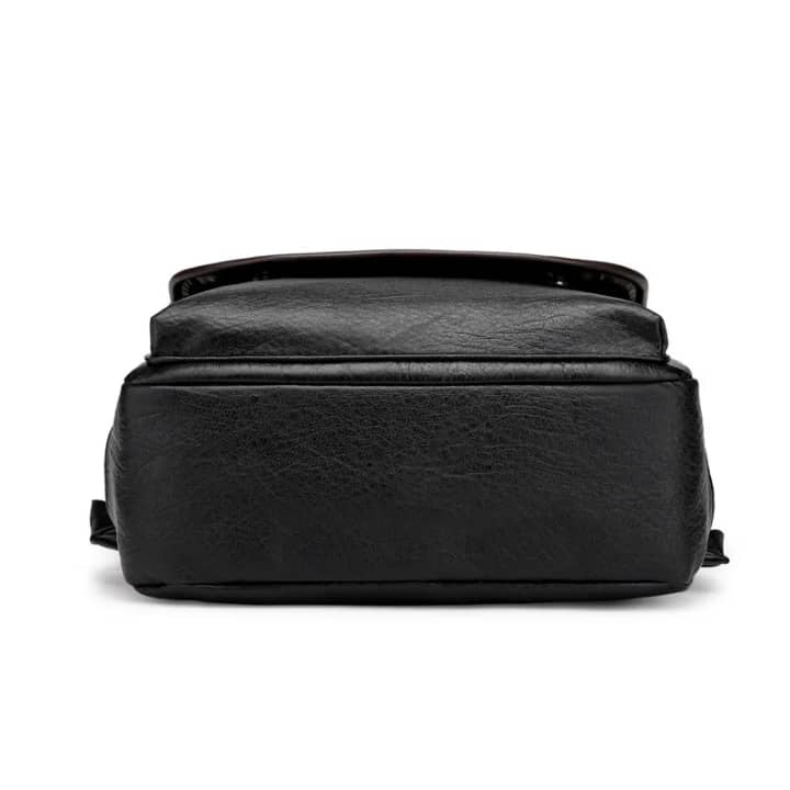 Sac à dos pour ordinateur d'affaires rétro tendance pour hommes pour voyage sac à dos en cuir imperméable de grande capacité