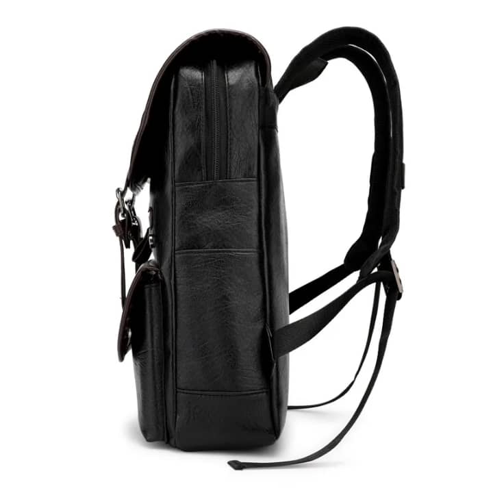 Sac à dos pour ordinateur d'affaires rétro tendance pour hommes pour voyage sac à dos en cuir imperméable de grande capacité